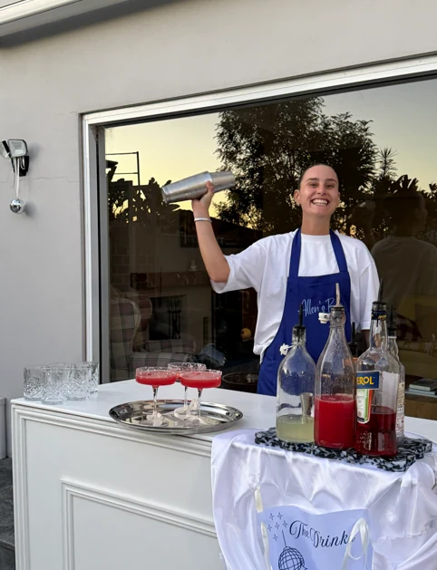 Roaming Rhythm bartender preparing cocktails at an event
