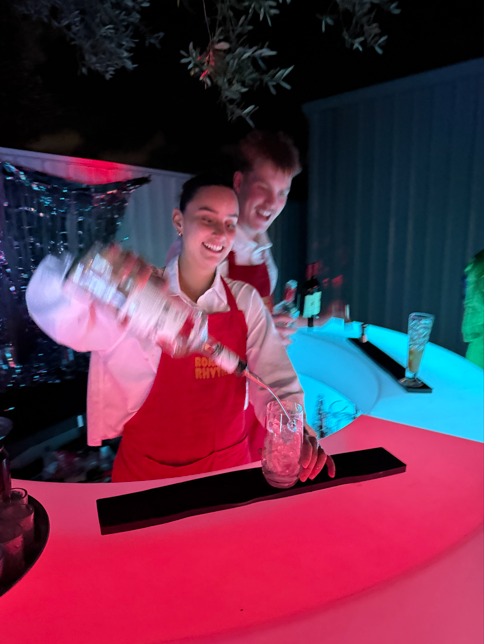 Roaming Rhythm bartenders preparing cocktails